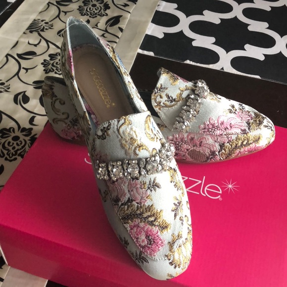 GAIA JEWELED FLAT LOAFER - Picture 2 of 3